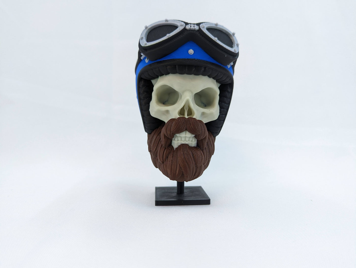 Bearded Biker Skull