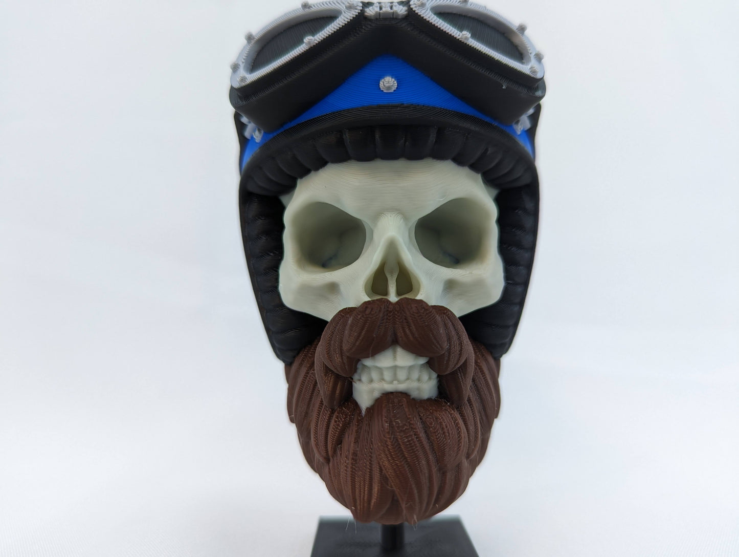 Bearded Biker Skull